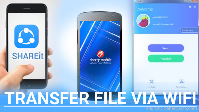 Kirim dan Transfer File via Wifi di Cherry Mobile Infinix Pure XL Menggunakan ShareIt Versi Baru