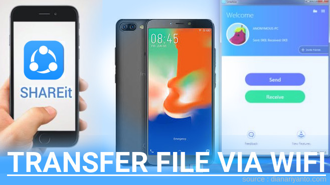 Transfer File via Wifi di Infinix HOT 6 Pro Menggunakan ShareIt Terbaru