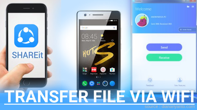 Tutorial Transfer File via Wifi di Infinix HOT S Menggunakan ShareIt Terbaru