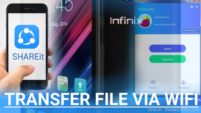 Mengenal Transfer File via Wifi di Infinix Hot X507 Menggunakan ShareIt Versi Baru