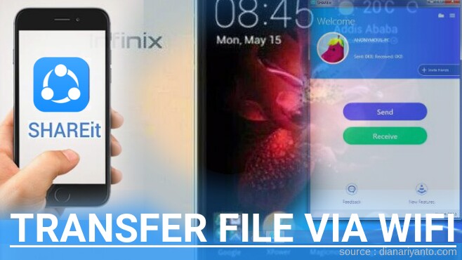 Cara Transfer File via Wifi di Infinix Note 4 Pro X571 Menggunakan ShareIt Terbaru