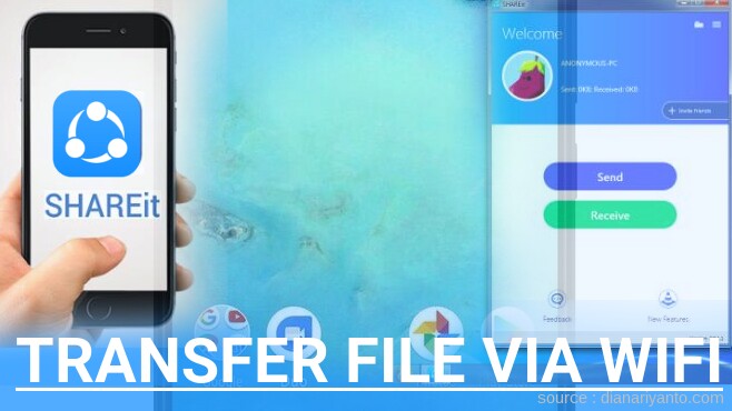 Transfer File via Wifi di Infinix Note 5 Menggunakan ShareIt Terbaru