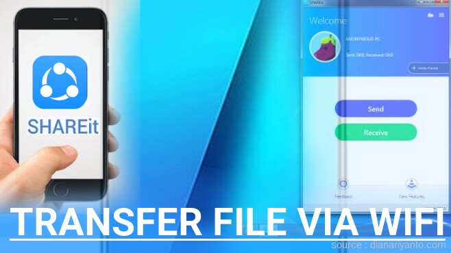 Transfer File via Wifi di Infinix Note 7 Menggunakan ShareIt Terbaru