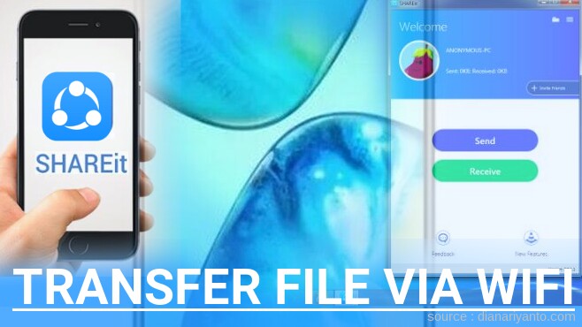 Kirim dan Transfer File via Wifi di Infinix Note 8 Menggunakan ShareIt Terbaru
