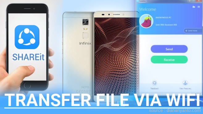 Cara Transfer File via Wifi di Infinix NOTE3 Menggunakan ShareIt Terbaru