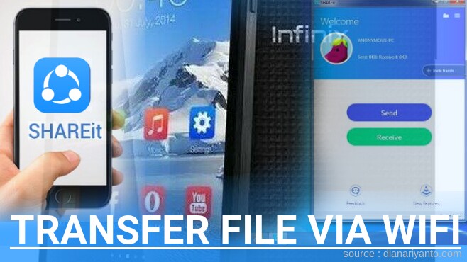 Tutorial Transfer File via Wifi di Infinix Pure XL Menggunakan ShareIt Versi Baru