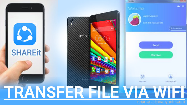 Tutorial Transfer File via Wifi di Infinix ZERO2 LTE Menggunakan ShareIt Versi Baru